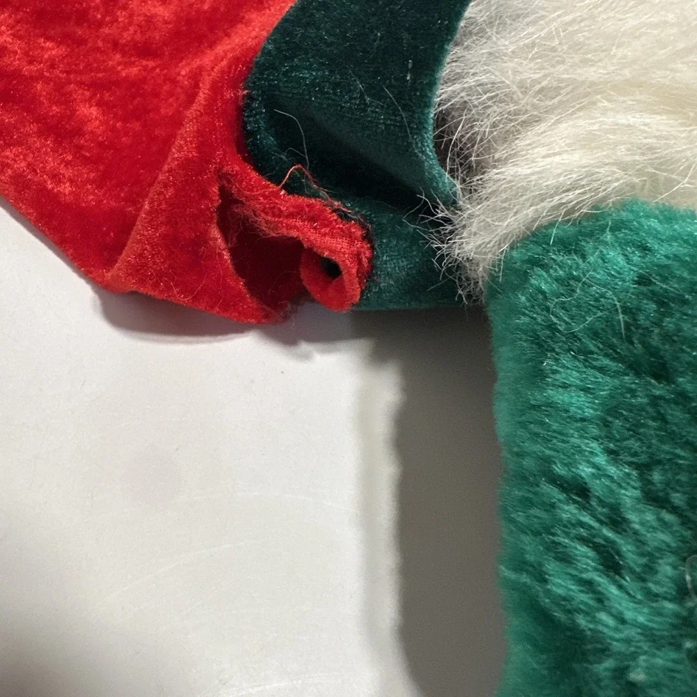 Gray Mouse w/ Santa Hat Plush Christmas Stocking 3D 23